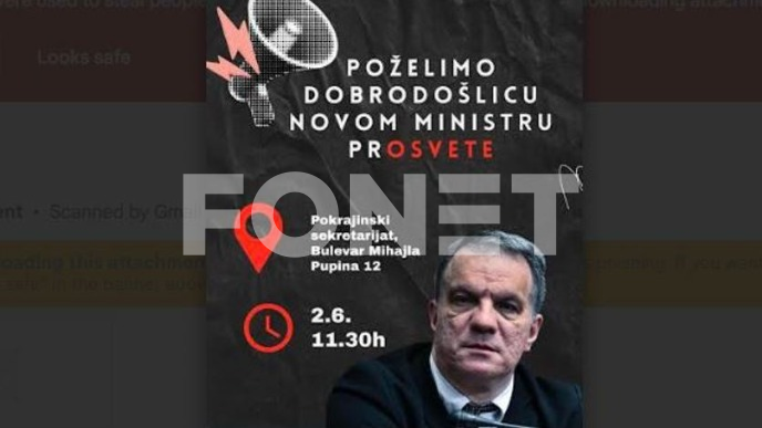 Protest zbog dolaska ministra